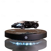 economico Novità-Auto Nera a Levitazione Magnetica con Base Circolare Luminosa e Stellata con Effetto di Illuminazione LED Reale a Risparmio Energetico Controllato da Interruttore Rotazione Libera nell'Aria Regalo di