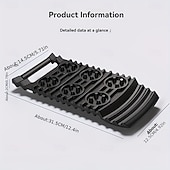 levne Dekorace a ochrana karoserie-Protiskluzová deska pro auto - záchranná podložka z bláta, protiskluzová podložka vhodná pro sníh a pneumatiky, trakci vozidla uvězněného v terénu, kompaktní design, stabilní úchop, protiskluzová