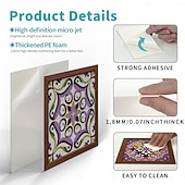 cheap Tile stickers-12pcs 3D Wall Tile Stickers Peel Stick 6x6 in, Thick PE Foam Crystal Mosaic, Waterproof Backsplash for Kitchen, Bathroom &amp; Home Decor, Metallic Wall Panels Gift Box