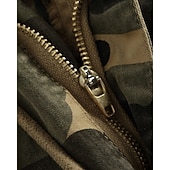 baratos Calças Cargo-Men's Cargo Pants Trousers Drawstring Elastic Waist Multi Pocket Camo Windproof Wearable Daily Outdoor Camping &amp; Hiking Streetwear Stylish ArmyGreen Khaki Micro-elastic