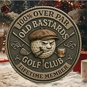 halpa Lahjat-Yli parin vanhat paskiaiset -golfkolikko, hauska golfhaastekolikko miehille viskikuviolla, elinikäiset golfklubin jäsenkolikot, vitsilahja golfin pelaajalle ja ystävälle
