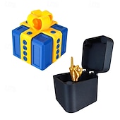 Χαμηλού Κόστους Δώρα-Το κουτί της φάρσας, ξεκαρδιστική πρόκληση με βίδα με έκπληξη με μεσαίο δάχτυλο, αστείο κουτί δώρου για πάρτι γενεθλίων φίλων, Πρωταπριλιά, δημιουργικό παιχνίδι αστείου