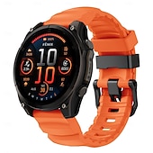 abordables Correas de reloj Garmin-Correa de silicona Quickfit de 22 mm y 26 mm para relojes inteligentes Garmin Fenix 7X, 7 Solar, 6X, 6 Pro, 5, 5X Plus, 3, 3H y Epix.