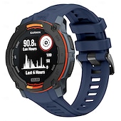 preiswerte Garmin-Uhrenarmbänder-Uhrenarmband für Garmin Instinkt 3 Silikon Ersatz Gurt Verstellbar Sportarmband Moderne Schnalle Blumen bedruckt Armband