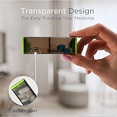 abordables stockage de bagages et de voyage-Pilulier hebdomadaire 7 jours avec 2 compartiments journaliers - format voyage, couvercle facile à ouvrir, plastique résistant, blanc - idéal pour les vitamines et l'huile de poisson &amp;stockage