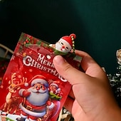 cheap Advent Calendar-32pcs Christmas Ornament Set with Santa, Reindeer, Snowmen &amp; Candy Canes, Festive Holiday Decorations with Hanging Loop, Perfect For Backpacks