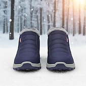 economico Stivali invernali e neve-stivaletti caldi impermeabili da uomo con fodera in pelliccia sintetica, scarpe invernali leggere e antiscivolo per passeggiate all'aperto e abbigliamento casual quotidiano