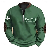 halpa Peruspuserot-Miesten College Quarter vetoketjullinen collegepaita Musta Valkoinen Armeijan vihreä Laivaston sininen Ruskea Puolivetoketju Väripalikka Kirjain Risti Puolet vetoketjusta Painettu Urheilu ja ulkoilu