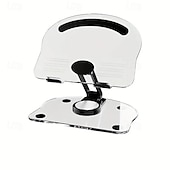 Недорогие Держатели для телефона-Складная прозрачная подставка для телефона с возможностью вращения на 360 градусов, имеющая симпатичный и минималистичный дизайн, идеально дополняет повседневное использование.