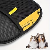 levne Čistící prostředky-2 ks rukavic na odstraňování chlupů pro domácí mazlíčky, opakovaně použitelné, pratelné pro kočky &amp;nástroj na odstraňování psích chlupů pro hloubkové čištění nábytku, oblečení, koberců a autosedaček