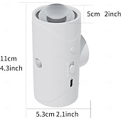 voordelige Decoratieve lichten-Draadloze LED-wandlamp met 7 kleuren, bewegingssensor voor binnen, wandlampen met oplaadbare batterij van 1500 mAh voor slaapkamer, nachtkastje, gang, binnenplaats, deuropening