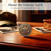  DD-214 - È una cosa da veterano moneta commemorativa DD-214 moneta da sfida veterano DD-214 regalo per famiglie di veterani e amici veterani in pensione