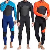 economico Mute, tute da sub e indumenti anti-abrasione-Per uomo 3mm Muta da sub in neoprene Rash Guard completo per il corpo Costume da surf intero Color-blocking Caldo Protezione UV Manica Lunga Mute da immersione Surf Canoa Snorkeling Inverno