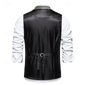 economico Costumi maschili degli anni '20-Retrò Vintage Anni Ruggenti Anni 1920 Gilet Il grande Gatsby Gangster Costume Per uomo Halloween Carnevale Mascherata Festa &amp; Sera Adulti Gilet