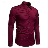 economico Costumi maschili degli anni '20-Anni Ruggenti Anni 1920 Retrò Vintage Blusa / Camicia Gangster Testimoni dello Sposo Slim Fit Costume Per uomo Mascherata Abbigliamento da sera Affari / Cerimonia / Matrimonio Addio al Nubilato Adulti