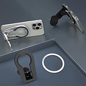 levne Stojany na telefony-2 balení nového skládacího lehkého dvoustranného magnetického stojánku na telefon pro iPad stolní stojan s otočným přenosným držákem na tablet stojan na telefon s trojím nastavením