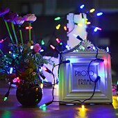 cheap Party String Lights-Red &amp; Green String Lights, String Lights Connectable, Mini Lights, Green Wire Tree Lights for Indoor Outdoor Party Yard Decor