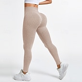 tanie Legginsy i legginsy do jogi-Damskie Spodnie kompresyjne Běžecké kalhoty Legginsy do jogi Wyszczuplenie brzucha Wysoka talia Obuwie sportowe Sportowy Pilates Doły Jednokolorowe Ciemnoszary Czerwony Niebieski Sport Odzież sportowa