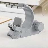 Недорогие Держатели для телефона-Регулируемая подставка для мобильного телефона на стол, стильный держатель для планшета в стиле меха, прочная многоугловая настольная подставка для телефона с ручкой регулировки, совместима с iPhone, iPad и всеми смартфонами