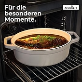 Недорогие Кухонная посуда-чугунная овальная кастрюля с крышкой-каплесборником светло-серого цвета