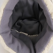 billige varm og oppvarmet samling-vinterlue ansiktsmaske skjerf lue i ett stykke for sykkelhjelm kompatibel med fleecefôr hørselbeskyttelse halsvarmer kaldt vær utendørs strikket lue