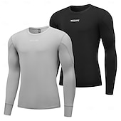 baratos Tops-Conjunto de camisa e calça wosawe para outono e inverno, secagem rápida, ideal para ciclismo, esqui e montanhismo. Absorve o suor e elimina a umidade. Modelo bf241.
