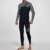 economico Mute, tute da sub e indumenti anti-abrasione-Per uomo 3mm Muta da sub in neoprene Rash Guard completo per il corpo Costume da surf intero Color-blocking Protezione UV Controllo addominale Manica Lunga Mute da immersione Surf Canoa Snorkeling