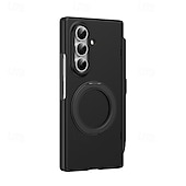 baratos Capa Samsung-telefone Capinha Para Samsung Galaxy Dobra Z 7 Dobra Z 6 Z Fold 5 Z Fold 4 Z Fold 3 Capa articulada Com Suporte e protetor de tela Proteção de corpo inteiro Retro PC Metal