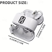 abordables Auriculares abiertos-Auriculares In-Ear y Clip-On TWS de Moda para Parejas Auriculares Duales Gaming TWS Hi-Fi Bass Estéreo ENC Llamadas HD Compatibles con Android e iPhone Auriculares Inteligentes Deportivos Regalo de