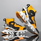 economico Scarpe da Corsa per Uomini-sneakers da uomo in rete rossa: design leggero con supporto ammortizzato, ideali per lo shopping natalizio e le occasioni festive