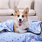 cheap Mats &amp; Blankets-Premium Soft Dog Blanket Washable  Cat Blanket for Indoor Cats Large Medium Small Dog Puppy Essentials