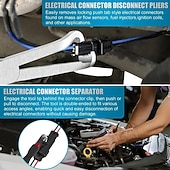 お買い得  車両サービス-3個のプロフェッショナル自動車用電気コネクタセパレーター &amp;60度角度付き切断プライヤーセット &amp;ストレートジョー設計、ワイヤー除去ツール、車のセンサー、コネクタ用の高耐久性の精密