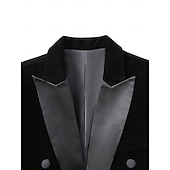 cheap Men's 1920s Costumes-Retro Vintage Punk &amp; Gothic Medieval Tuxedo Tailcoat Long Sleeves Vampire Knight Ritter Fancy Dress Men's Steampunk Halloween Performance LARP Ren Faire Adults' Coat Fall &amp; Winter
