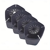 cheap Car Body Decoration &amp; Protection-4-piece Protective Cover for Car Wiper Holes Dust-proof and Freeze Resistant Wiper Sealant Protective Pad for Universal Cars/SUVs/trucks Quick Installation of Snow Dust Wiper Cover Protection Veh