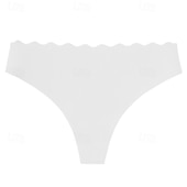 olcso Női háló- és szabadidőruházat-Női Bugyik Alap bugyi Rugalmas derékNightwearNejlon Vakáció Otthon Egyszínű Divat aranyos stílus Fekete Fehér Bézs Tavaszi nyár Ősz &amp; tél