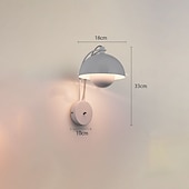 Недорогие Бра-Настенные бра, бра в форме макарон, прикроватная лампа в форме цветка, металлический светильник для чтения, настенные светильники для спальни и гостиной.