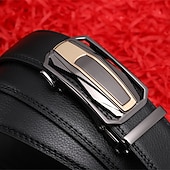 billige Belter til herrer-Herre Belte i ekte skinn Belte Kjoler til mor Automatisk spenne Hurtigutløser dermis Legering Årgang Forretning Klassisk Holdbar عادي Blå Svart utendørs Daglig Midjebelte