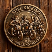  Old F*ckers Club – elinikäisen jäsenyyden kolikko – hauska keräilykolikko, vitsilahja miehille &naiset, retrohuumorin matkamuisto, juhlalahja, erikoismetallikolikko, ainutlaatuinen ystävyysmuisto