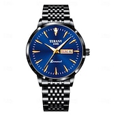 voordelige Quartz-horloges-Geavanceerd herenhorloge modieuze heren quartz horloge modieuze kalender fluorescerende wijzerplaat het beste cadeau voor mannen