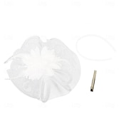 abordables Fascinateurs-Coiffe Tulle Chapeau Fedora Mariage Fête du thé Course de Chevaux Cocktail Élégant ancien Avec Tulle Casque Couvre-chef