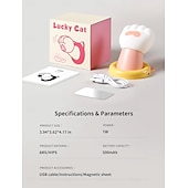 voordelige Nursery Night Lights-Nachtlampje voor de kinderkamer, magnetische wandlamp met kattenklauw, aanraaklamp voor op het bed, schattig dimbaar siliconen nachtlampje, grappig cadeau voor tieners en volwassenen, decoratie voor