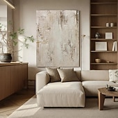 Недорогие Ваби Саби-Картина маслом ручной работы на холсте, настенное украшение в стиле ваби-саби, простая абстрактная текстура, украшение для гостиной, прихожей, декор для дома, рулонная картина без рамы, нерастянутая