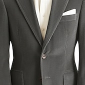 voordelige Blazer-Voor heren Corduroyjack Inkeping kraag Modieus Retro Klassiek Effen Blazer Zwart Geel Bordeaux Getailleerd Enkele rij knopen met twee knopen