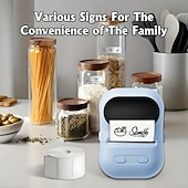 Недорогие Сканеры и принтеры-Машина для изготовления этикеток p5 с лентой, небольшой термопринтер для наклеек, портативный Bluetooth