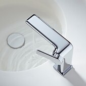 cheap Bathroom Sink Faucets-Bathroom Sink Faucet - Classic Electroplated Centerset Single Handle One HoleBath Taps