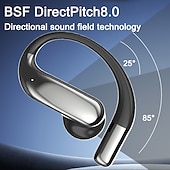 cheap Open-Fit Earphones-Intelligent AI Translation Earbuds Private-Mould OWS Semi-In-Ear Sports Earhook Bluetooth Earphones Extra-Long Battery Life Valentine's Day Gift