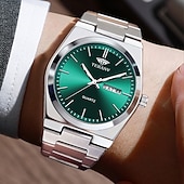 cheap Quartz Watches-Advanced Men&#039;s Wristwatch Fashionable/business Men&#039;s Quartz Watch Date Calendar Display Stainless Steel Case Strap The Best Gift Choice for Men