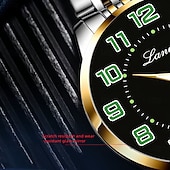 baratos Relógios Quartz-Relógio de Pulso Masculino Avançado Relógio de Quartzo Masculino Fashion Relógio Luminous com Calendário A Melhor Opção de Presente para Homens