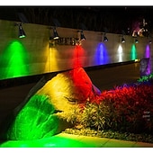 levne Zahradní osvětlení-Solární bodová světla, venkovní solární světla, solární reflektory, světlo na vlajkový stožár, vodotěsné, venkovní osvětlení krajiny pro vlajku, osvětlení dvorku, terasy, cesty, sochy, palmy, cedule