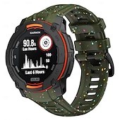 olcso Garmin óraszíjak-Óraszíj mert Garmin Ösztön 3 Szilikon Csere Szíj Állítható Sportszíj Modern csat Virágos Nyomtatott Karszalag